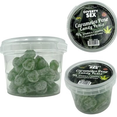 DIABLO GOLOSO - 20 CARAMELOS PENE AROMA CANNABIS