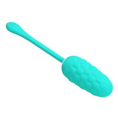 8223 PRETTY LOVE - HUEVO VIBRADOR CON TEXTURA MARINA RECARGABLE VERDE AGUA