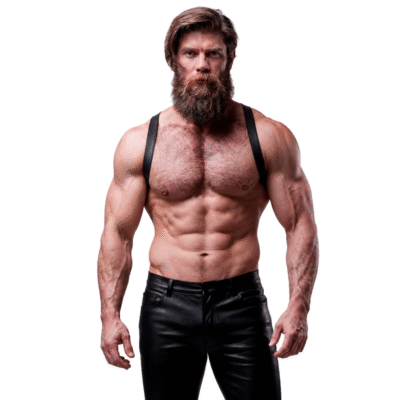 9154 FETISH SUBMISSIVE ATTITUDE - ARNÉS ECOPIEL ESPALDA HOMBRE