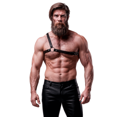 9161 FETISH SUBMISSIVE - ATTITUDE ARNÉS ECOPIEL HOMBRO CRUZADO HOMBRE