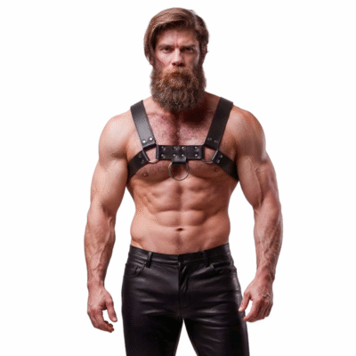 9162 FETISH SUBMISSIVE ATTITUDE - ARNÉS ECOPIEL PECHO HOMBRE