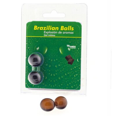 9457 TALOKA - BRAZILIAN BALLS GEL ÍNTIMO CHOCOLATE 2 BOLAS