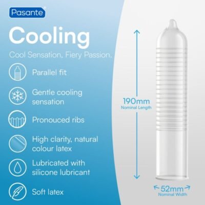 15621 PASANTE - CONDOMS COOLING EFFECT BAG 144 UNITS
