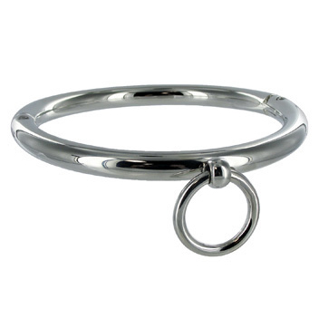 10048 METAL HARD - BDSM COLLAR CON ARGOLLA 10CM