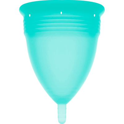 STERCUP - COPA MENSTRUAL FDA SILICONA AQUAMARINA - TALLA L