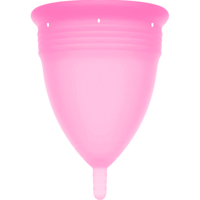 STERCUP - COPA MENSTRUAL FDA SILICONA ROSA - TALLA S