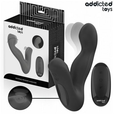 ADDICTED TOYS - MASAJEADOR PROSTÁTICO OSCILANTE CON MODO PULSACIONES CONTROL REMOTO