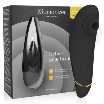 70757 WOMANIZER - PREMIUM 2 ESTIMULADOR DE CLÍTORIS NEGRO