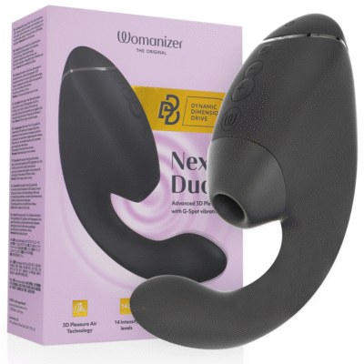 71727 WOMANIZER - DUO NEXT ESTIMULADOR VIBRADOR DUAL CLÍTORIS & PUNTO·G NEGRO