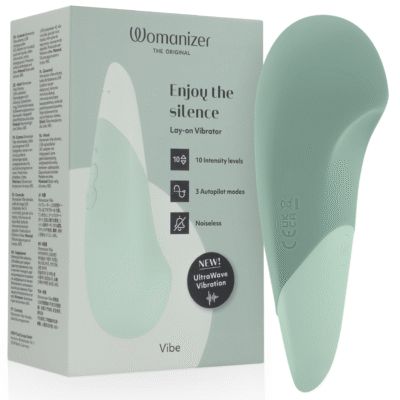 WOMANIZER - VIBE VIBRADOR LAY-ON SILENCIOSO VERDE CLARO