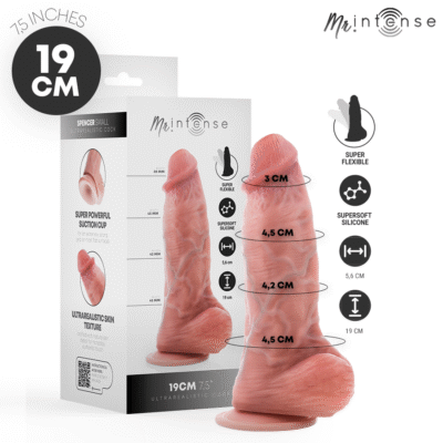 72261 MR INTENSE - SMALL SPENCER DILDO SILICONA 19 CM -Ø- 4.5 CM
