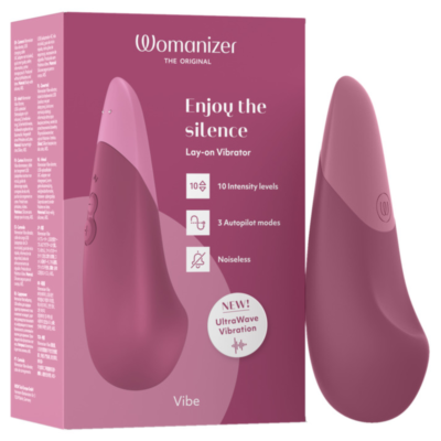 71689 WOMANIZER - VIBE VIBRADOR LAY-ON SILENCIOSO ROSA OSCURO