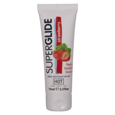 73436 HOT - SUPERGLIDE LUBRICANTE COMESTIBLE BASE AGUA FRESA 75 ML