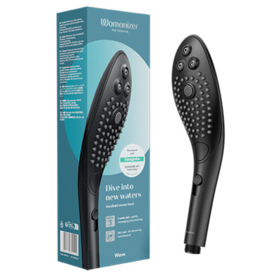 73284 WOMANIZER - WAVE CABEZAL DE DUCHA ESTIMULADOR DE CLITORÍS NEGRO