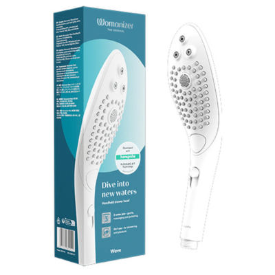 73286 WOMANIZER - WAVE CABEZAL DE DUCHA ESTIMULADOR DE CLITORÍS BLANCO