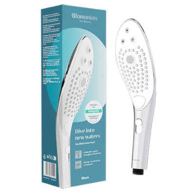 73285 WOMANIZER - WAVE CABEZAL DE DUCHA ESTIMULADOR DE CLITORÍS PLATEADO