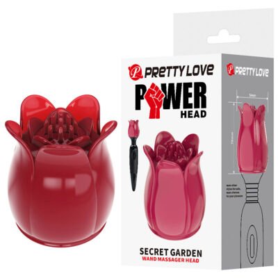 PRETTY LOVE - SECRET GARDEN CABEZAL MASAJEADOR ROSA