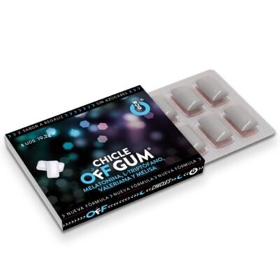 74196 WUG Off Gum ? 1 X 8 UDS | El chicle funcional que te ayuda a relajarte y dormir mejor
