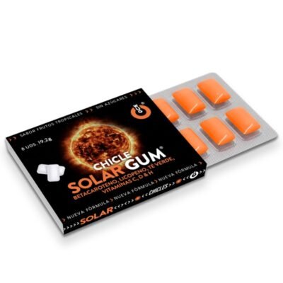WUG Solar Gum ? 1 X 8 UDS | El chicle que prepara tu piel para el sol