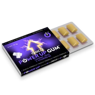 74202 WUG POWER UP ? 1 X 8 UDS | Chicle energético para concentración y resistencia