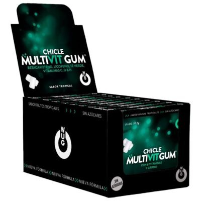 74195 WUG Multivit Gum ? DISPLAY 12 X 8 UDS | El chicle funcional que refuerza tus defensas cada día