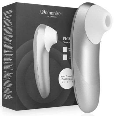 WOMANIZER - PRO VIBRANT CLITORAL STIMULATOR SILVER GREY