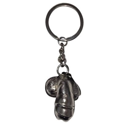 DIABLO PICANTE -SILVER METAL KEYCHAIN ??SHRINKED PENIS