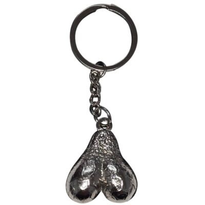 DIABLO PICANTE - SILVER EGGS METAL KEYCHAIN