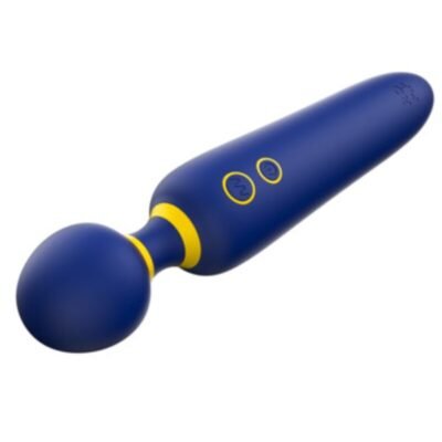 77384 ROMP - FLIP VIBRATING WAND SILENT 10 MODES BLUE
