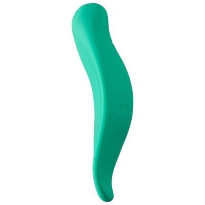 77262 ROMP - WAVE VIBRATOR CLITORAL STIMULATOR ERGONOMIC SHAPE AQUA GREEN