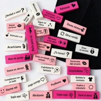 77728 DIABLO PICANTE - BAG OF 16 LOVE BLOCKS - SPANISH VERSION