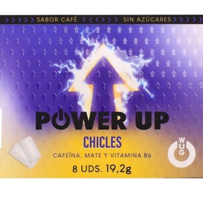 WUG POWER UP ? FUNCTIONAL CAFFEINE & MATE COFFEE FLAVOUR GUM BLISTER 8 PCS