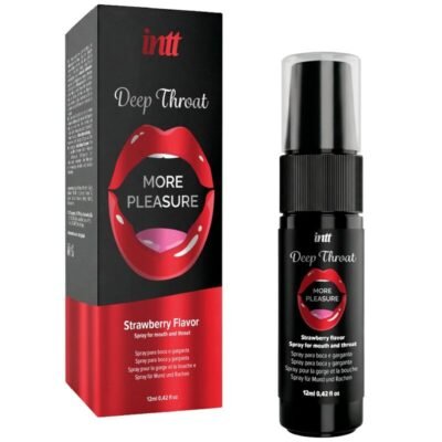 77998 INTT - DEEP THROAT MORE PLEASURE ORAL SPRAY STRAWBERRY FLAVOR