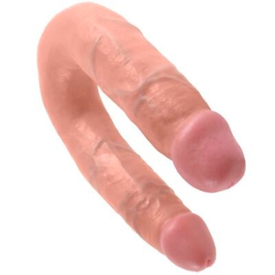 76867 KING COCK - U-SHAPED MEDIUM DOUBLE TROUBLE FLESH 13.9 CM