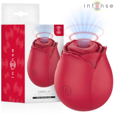 78680 INTENSE - CAMELLIA CLITORAL SUCTION ROSE BY WAVES BORDEAUX