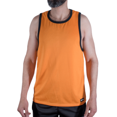 MACHO - CMV005 ORANGE GYM T-SHIRT S/M