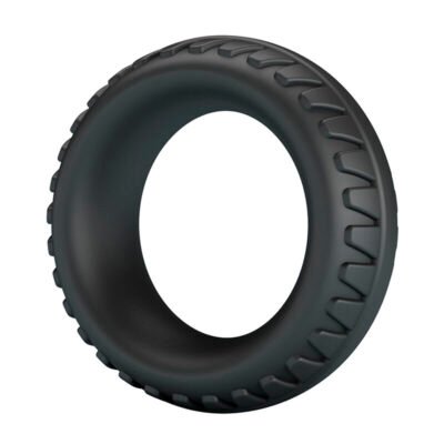 CRAZY BULL - MERRITT TEXTURED SILICONE COCK RING BLACK