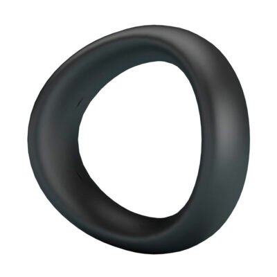 78966 CRAZY BULL - VALEN ERGONOMIC SILICONE COCK RING BLACK