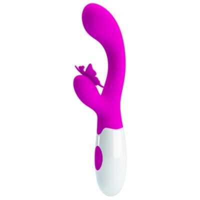 78876 PRETTY LOVE - BUTTERFLY KISS 30 FUNCTION RABBIT VIBRATOR PURPLE