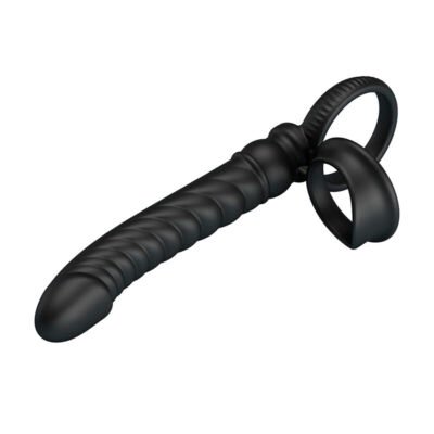 PRETTY LOVE - MERRITT ANAL VIBRATOR WITH RING AND VIBRATION BLACK