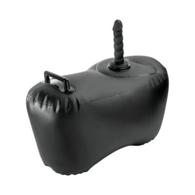 78238 FETISH FANTASY SERIES - BODY DOCK INFLATABLE LOVE SEAT WITH DILDO 69.2 CM BLACK