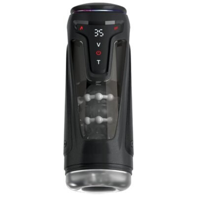 78279 PDX ELITE - MOTO-BATOR PRO THRUSTING STROKER AUTOMATIC VIBRATING AND WARMING MASTURBATOR 26.5 CM