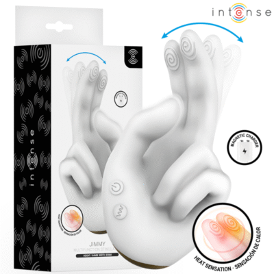 78024 INTENSE - JIMMY HAND-SHAPED MULTIFUNCTION STIMULATOR WITH VIBRATION AND HEAT