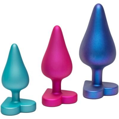 78841 ROMP - LUSTER ANAL TRAINING KIT S/M/L WITH HEART-SHAPED BASE