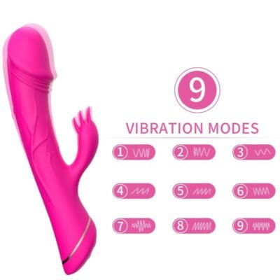 79678 ARMONY - DILDO VIBRATOR RABBIT SILICONE FUCHSIA