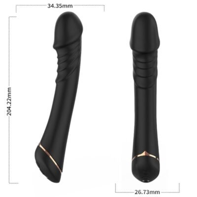 79904 ARMONY - DILDO VIBRATOR SILICONE BLACK