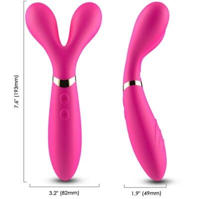 79930 ARMONY - Y-WAND MASSAGER & VIBRATOR DOUBLE HEAD FUCHSIA