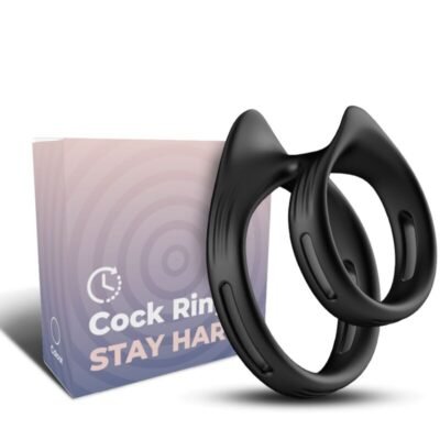 79817 ARMONY - DUALRING DOUBLE ELASTIC RING BLACK