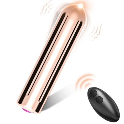 79958 ARMONY - WARHEAD VIBRATOR BULLET REMOTE CONTROL GOLDEN 2 CM X 8.8 CM
