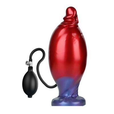 81975 POWER MONSTERS - SHADOW BEHEMOTH BICOLOR INFLATABLE FANTASY SILICONE DILDO 22 CM Ø 5 CM